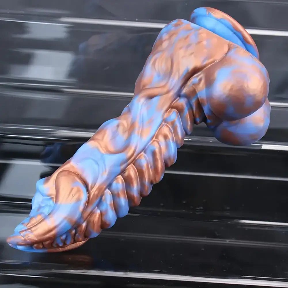 Mixed color kirin scale fantasy dildo, photo 2