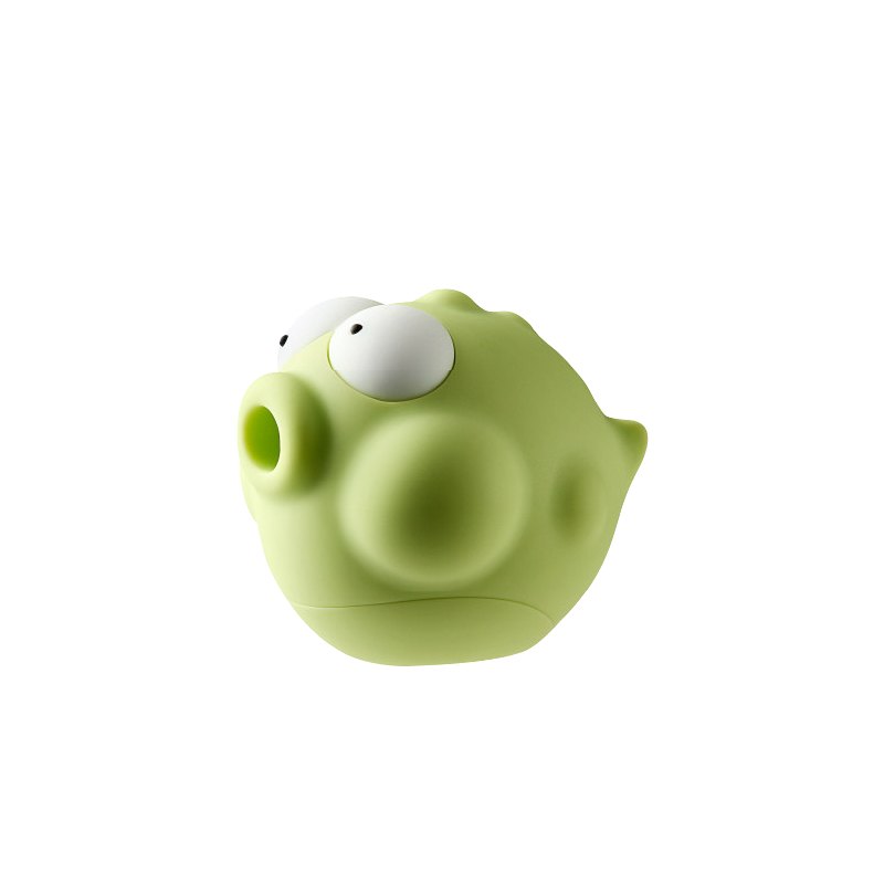 Green kissing fish suction and g-spot vibrator, photo 1