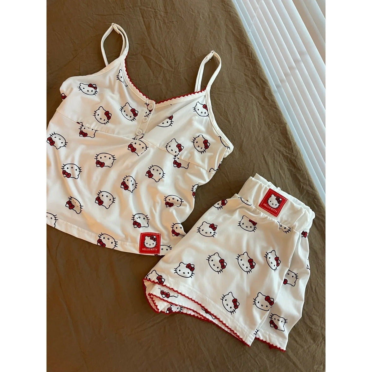Kitten print suspender pajama set, photo 3
