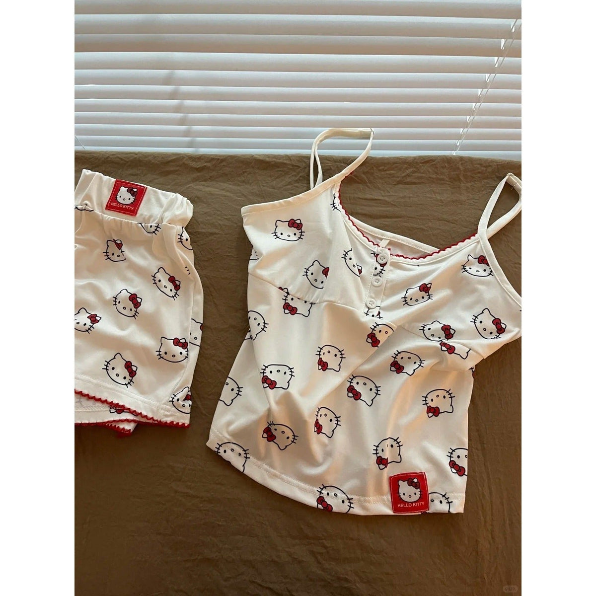 Kitten print suspender pajama set, photo 4