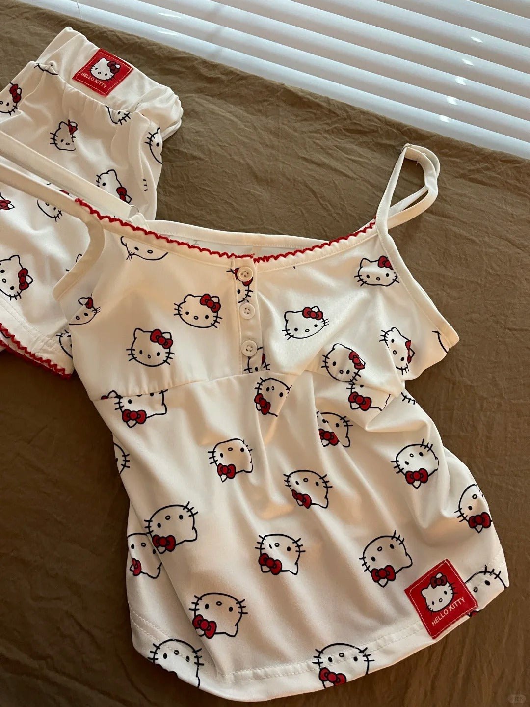 Kitten print suspender pajama set, photo 6