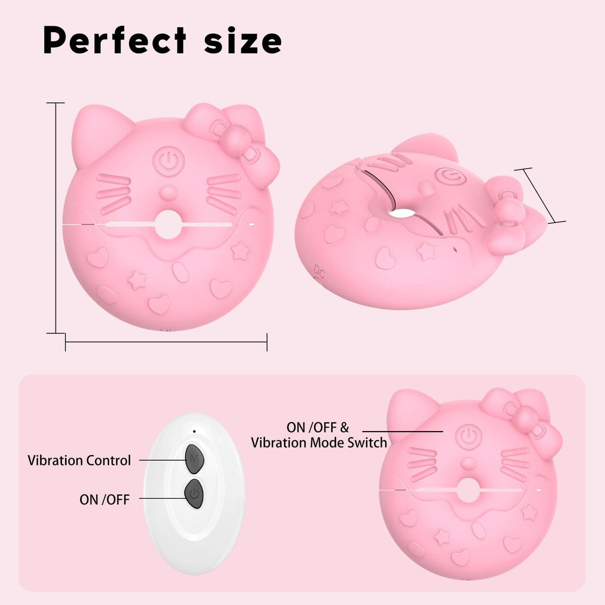 Cat face silicone nipple vibrators, photo 10