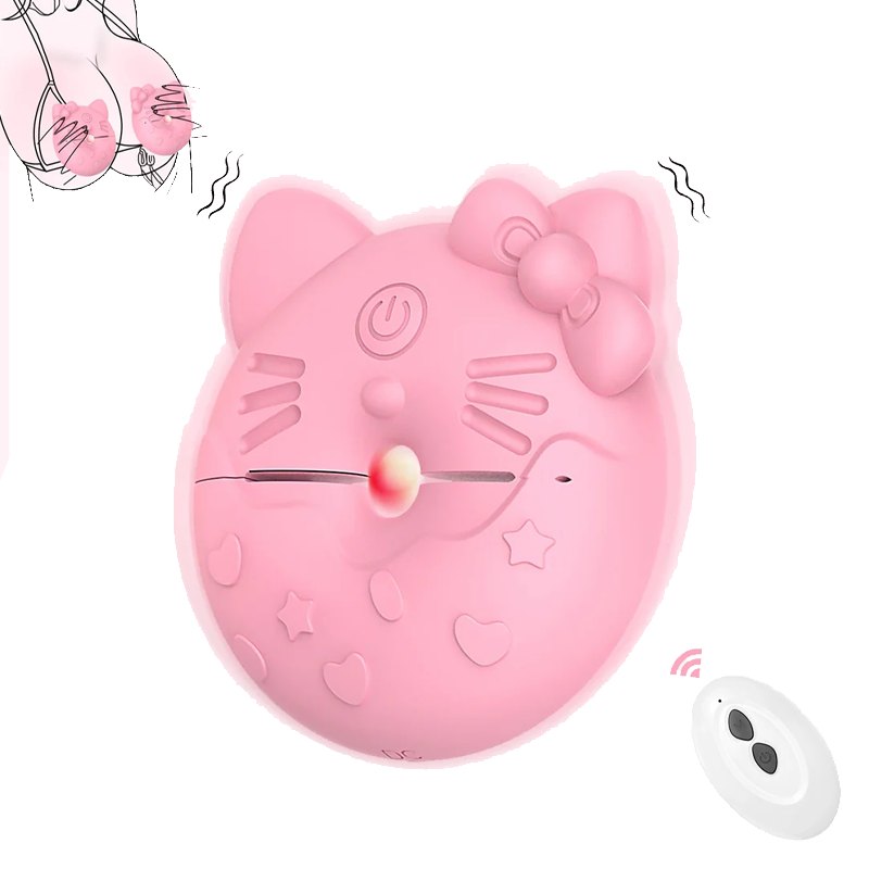 Cat face silicone nipple vibrators, photo 2