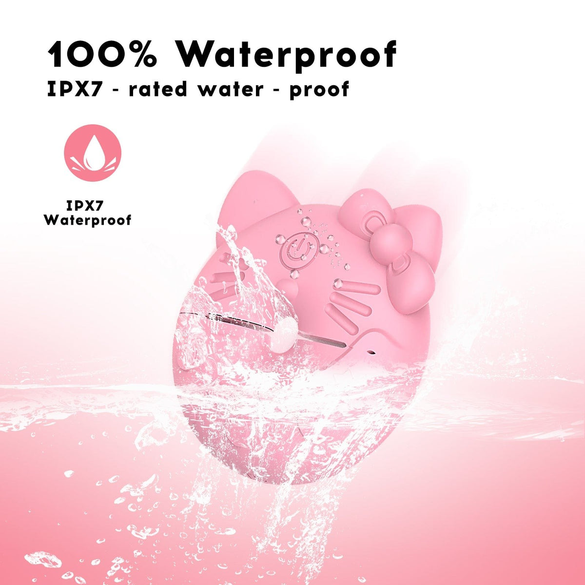 Cat face silicone nipple vibrators, photo 8