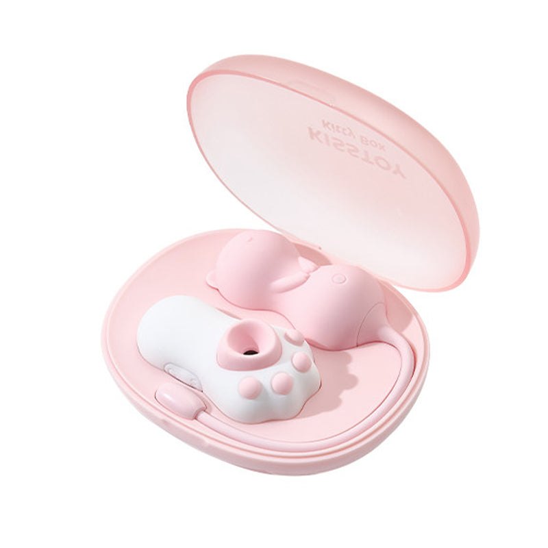 Pink silicone suction and egg vibrator set, photo 1