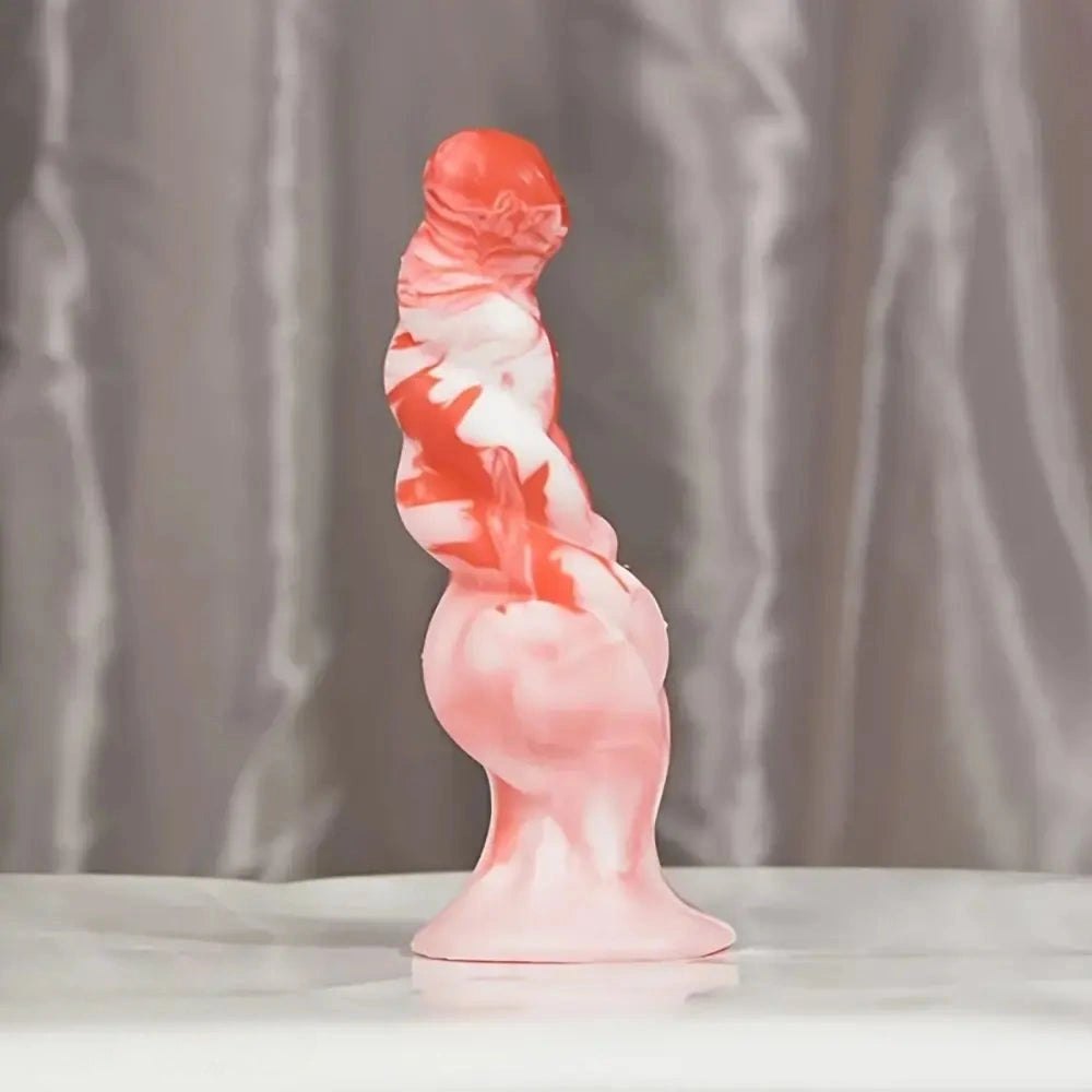 Textured silicone fantasy anal dildo, photo 1