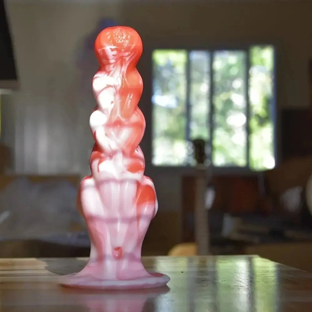 Textured silicone fantasy anal dildo, photo 2