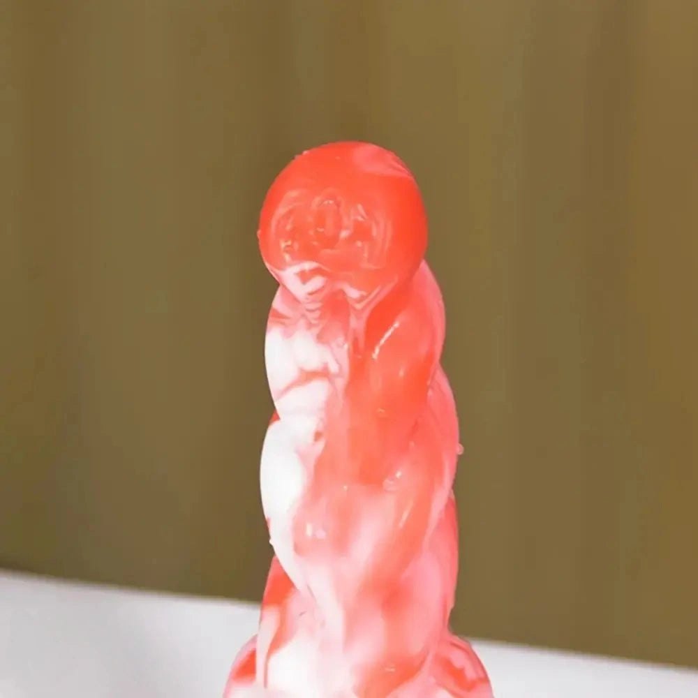 Textured silicone fantasy anal dildo, photo 4