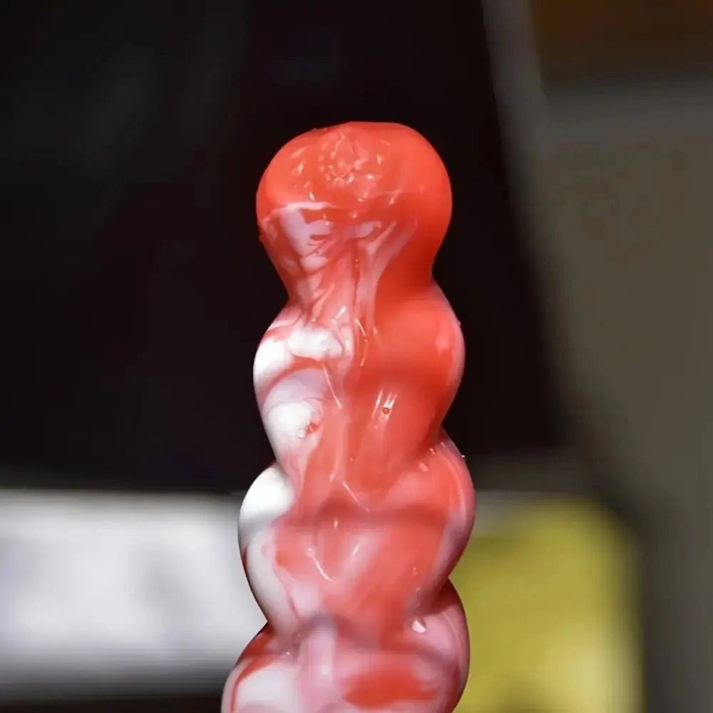 Textured silicone fantasy anal dildo, photo 5