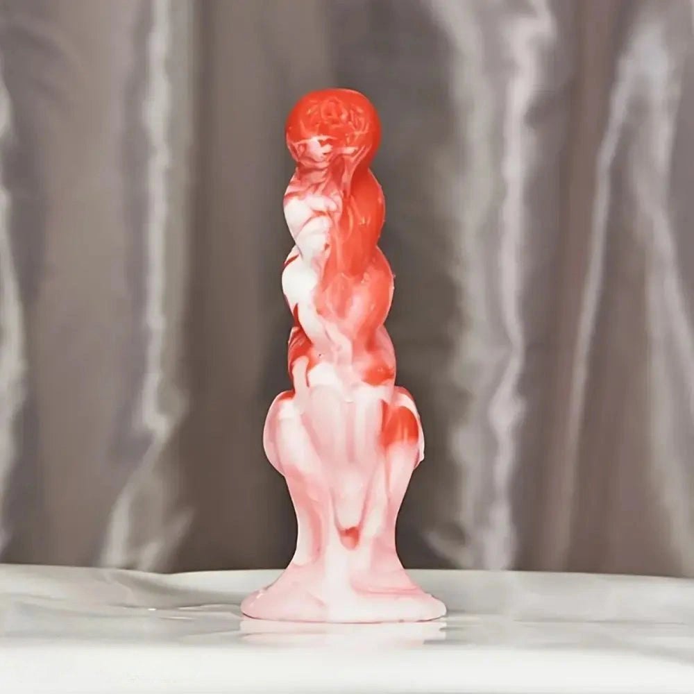 Textured silicone fantasy anal dildo, photo 6