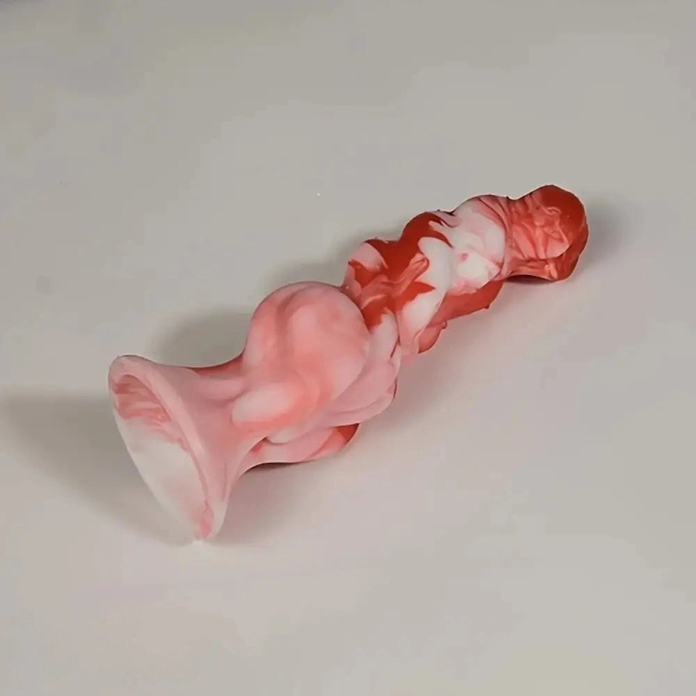 Textured silicone fantasy anal dildo, photo 7