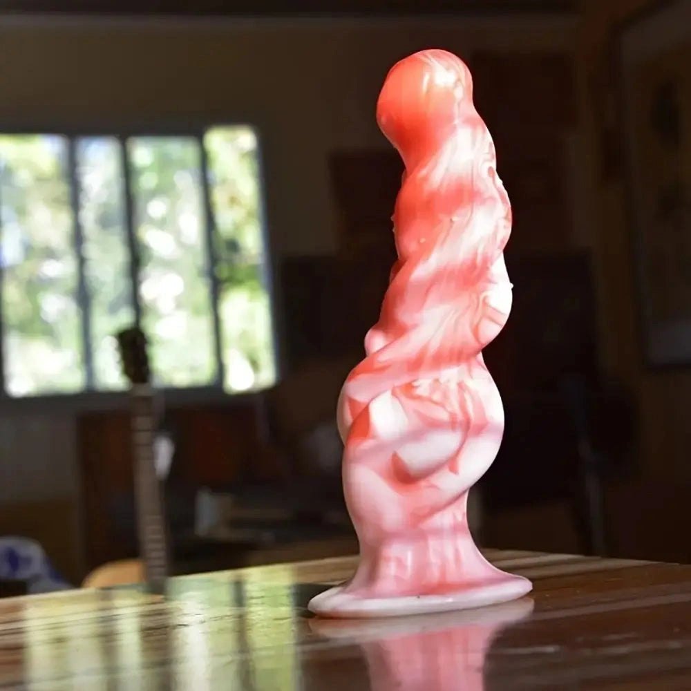 Textured silicone fantasy anal dildo, photo 8