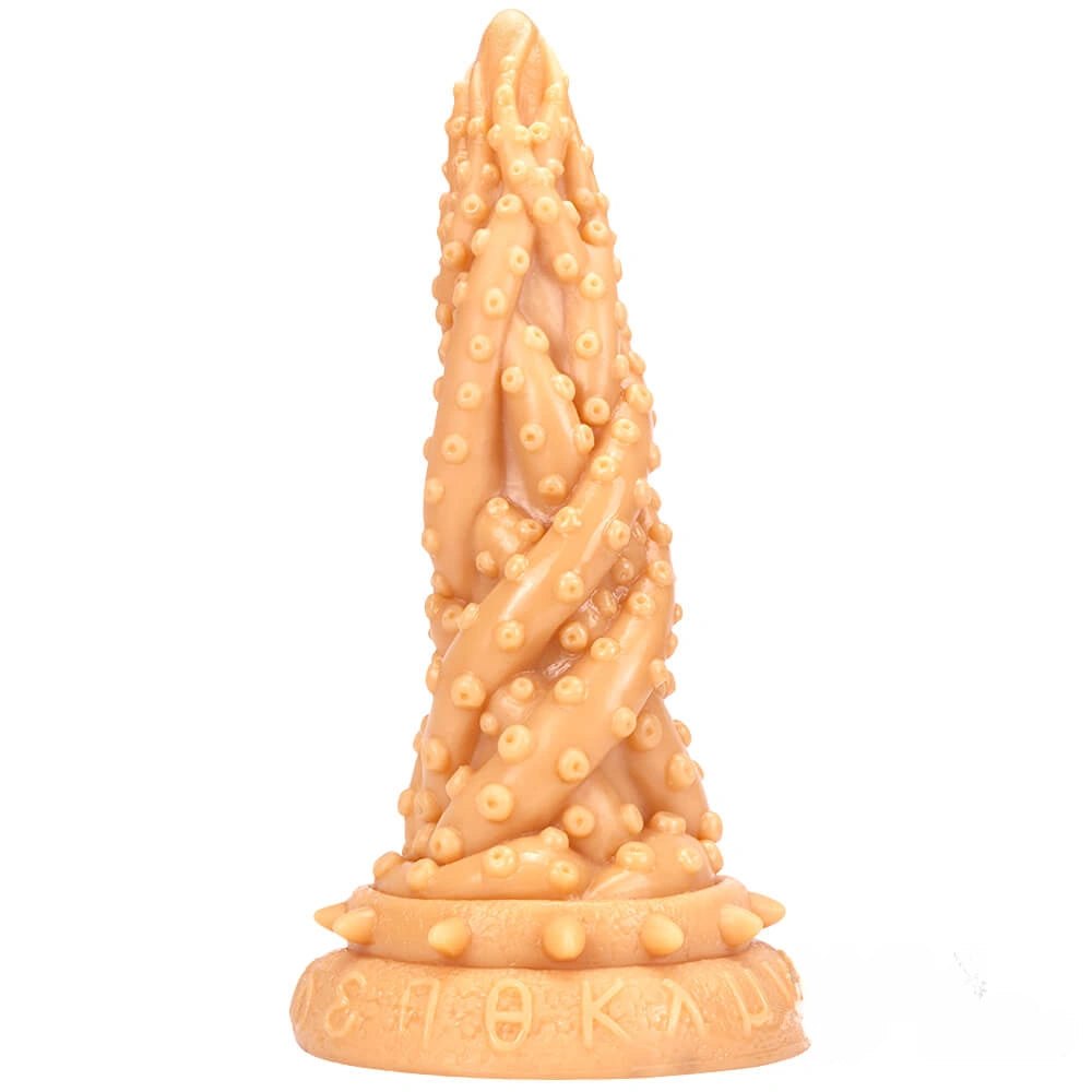 Flesh knobby dragon fantasy dildo