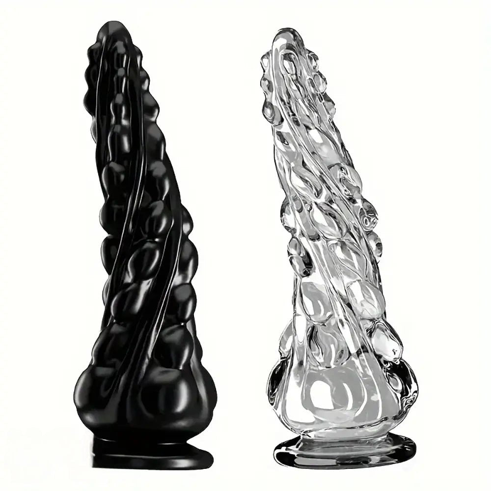 Knobby spiked textured dildo with suction cup base, photo 1