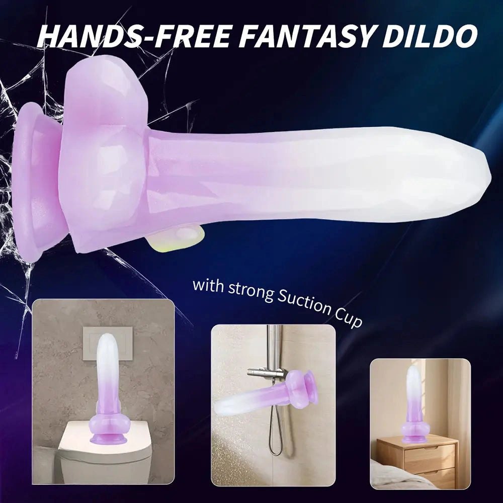 White and purple knot animal dildo, photo 11