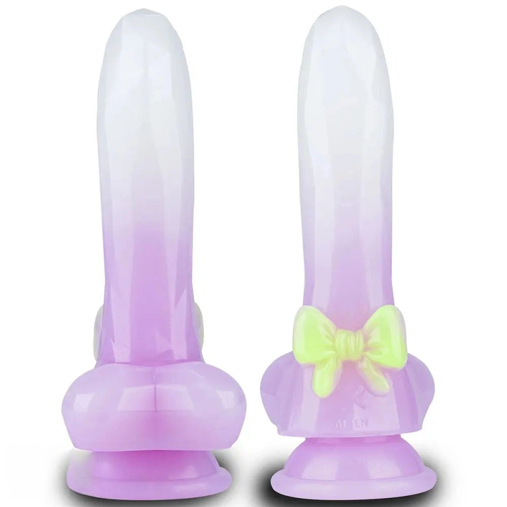 White and purple knot animal dildo, photo 3