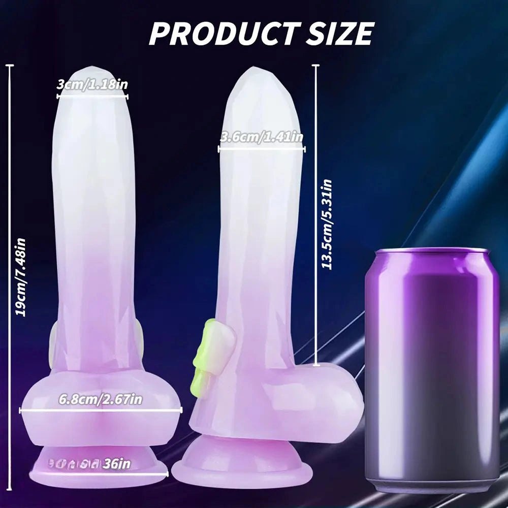 White and purple knot animal dildo, photo 4