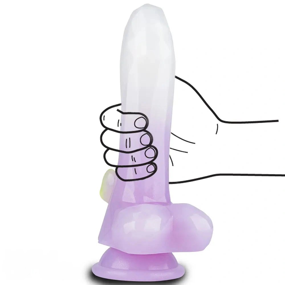 White and purple knot animal dildo, photo 5