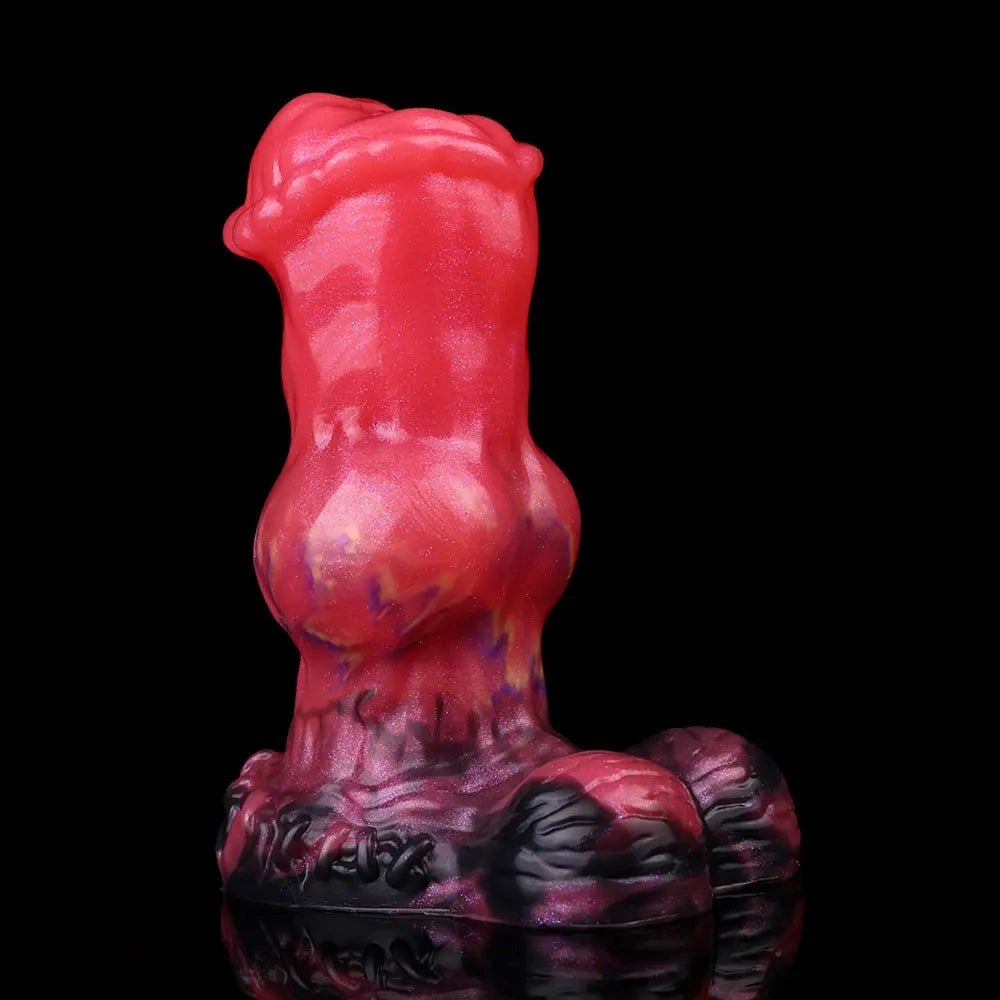 Red knot shaped fantasy dildo, photo 10