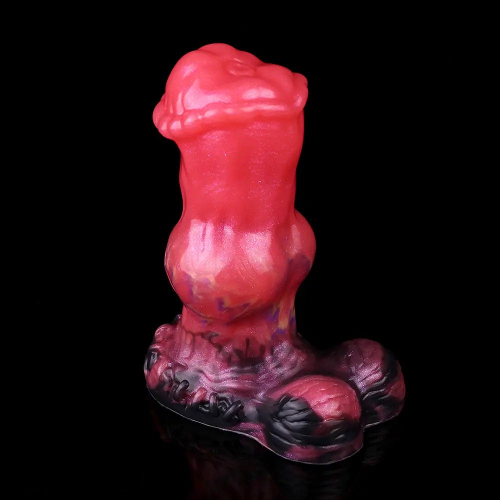 Red knot shaped fantasy dildo, photo 12