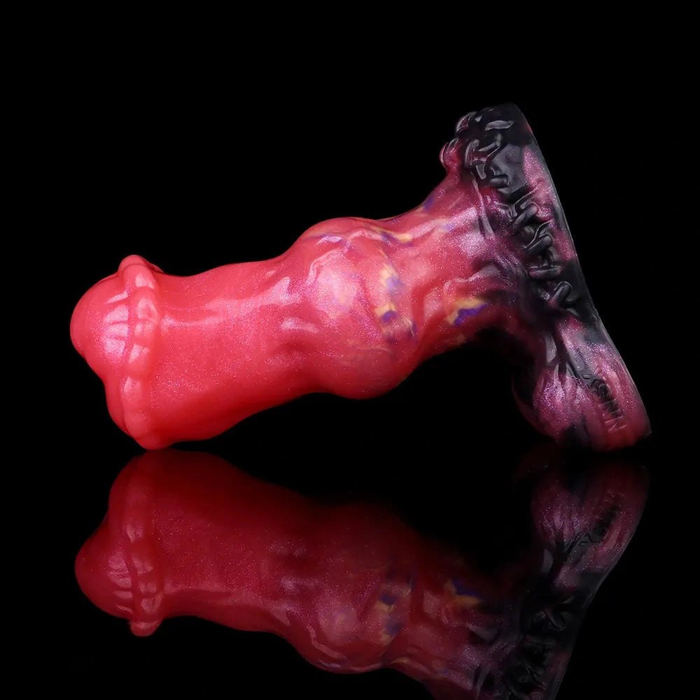 Red knot shaped fantasy dildo, photo 14