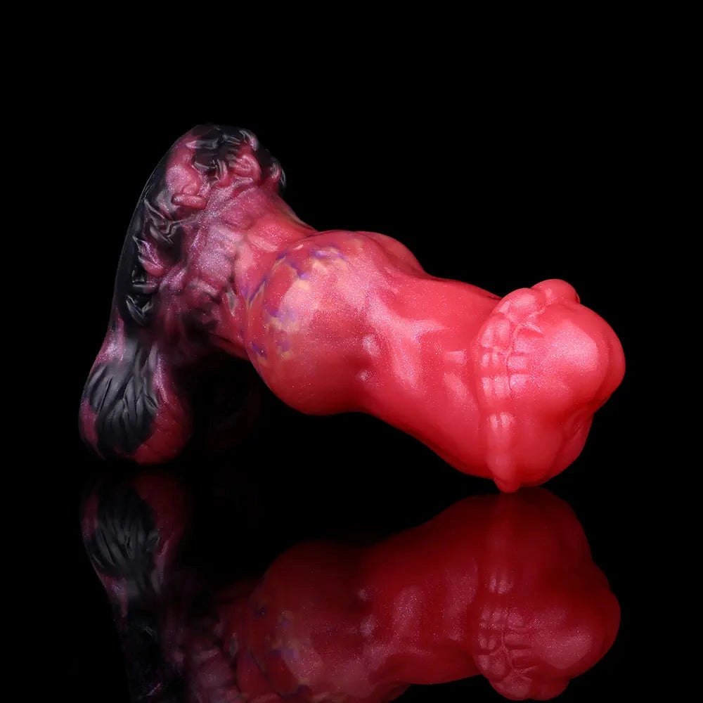 Red knot shaped fantasy dildo, photo 15