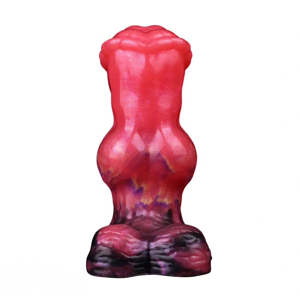 Red knot shaped fantasy dildo, photo 2