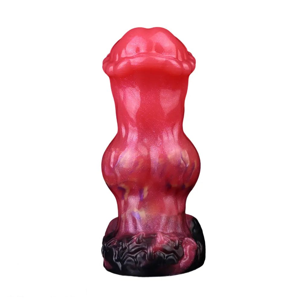 Red knot shaped fantasy dildo, photo 3