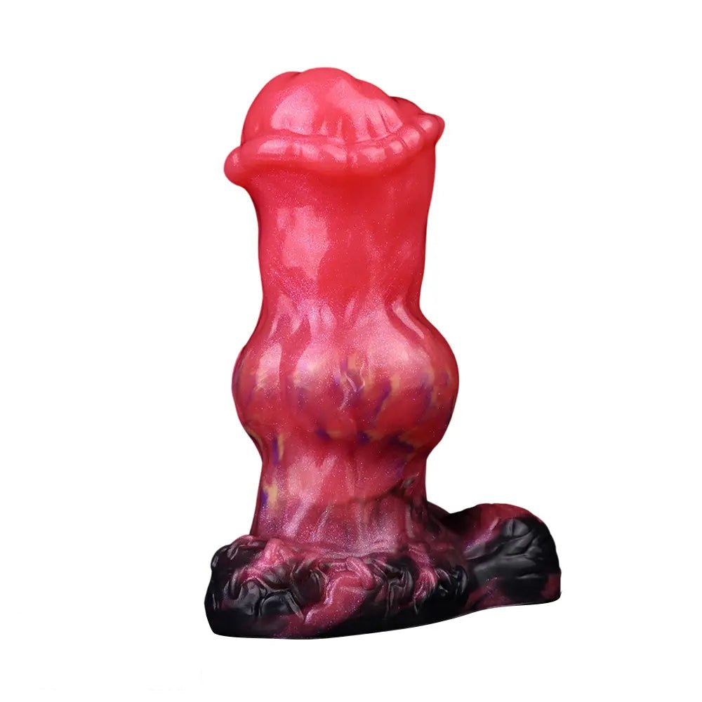 Red knot shaped fantasy dildo, photo 5