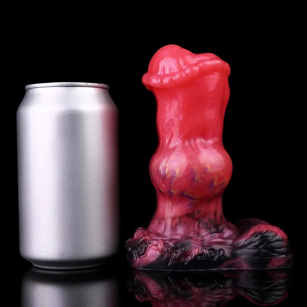 Red knot shaped fantasy dildo, photo 8