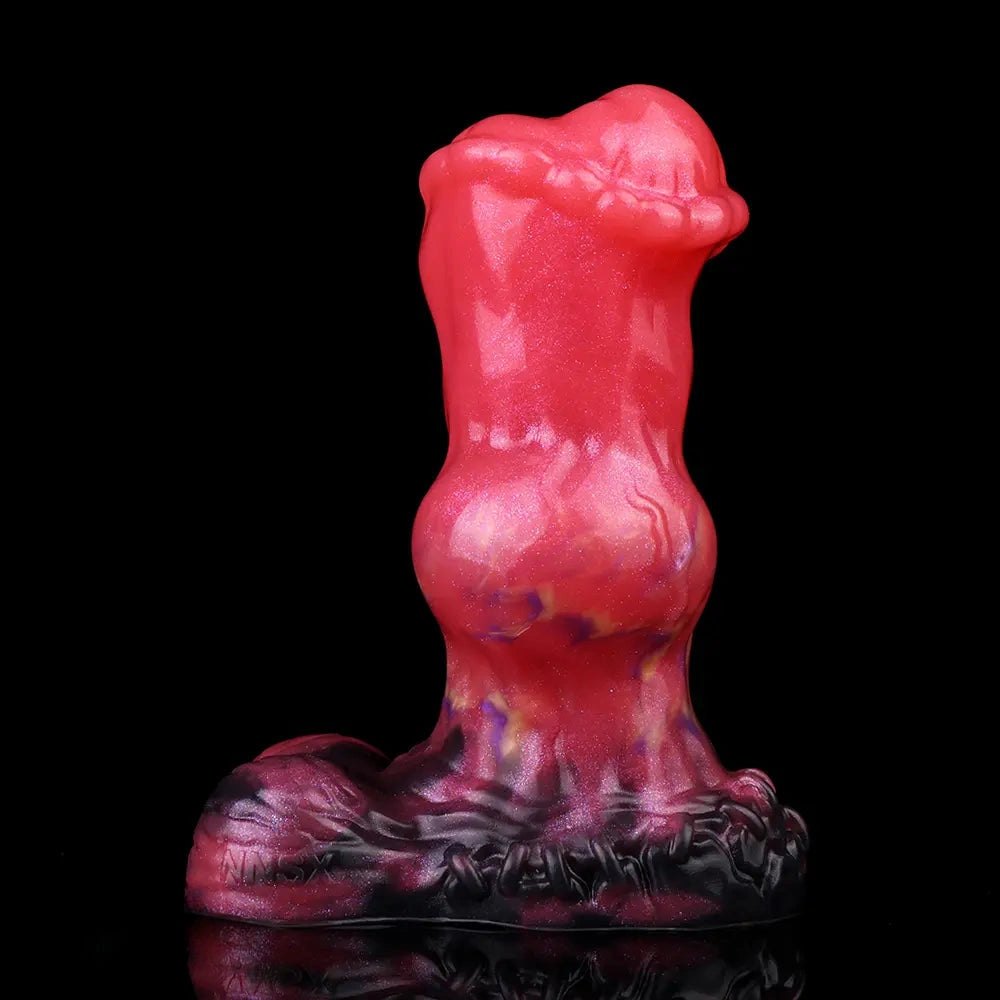 Red knot shaped fantasy dildo, photo 9