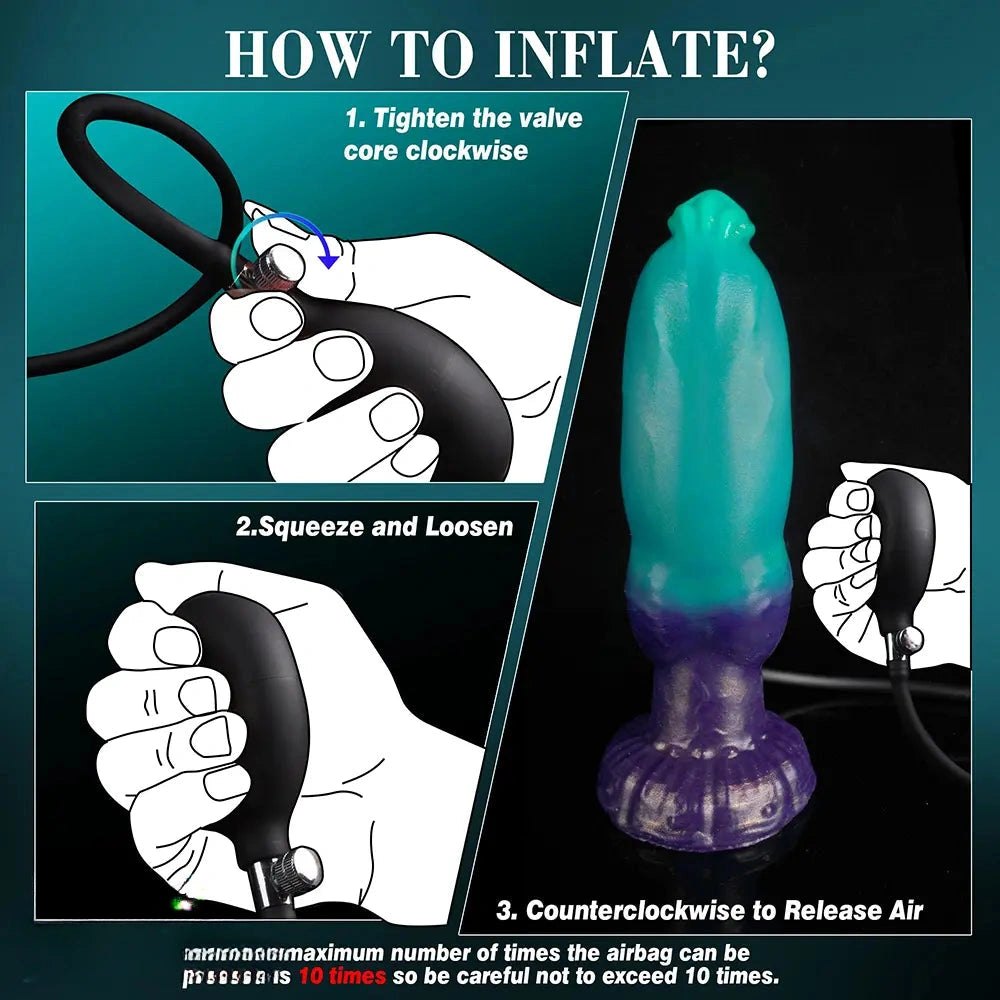 Mixed tone silicone knot fantasy dildo, photo 7
