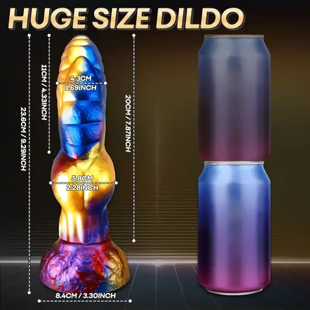 Colorful fantasy knot thrusting dildo, photo 3