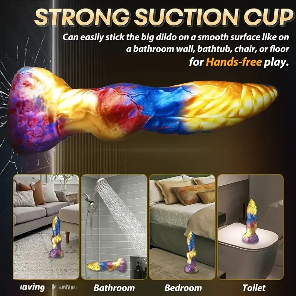 Colorful fantasy knot thrusting dildo, photo 4