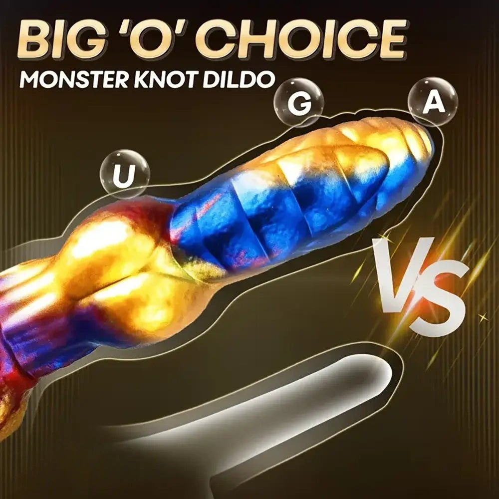 Colorful fantasy knot thrusting dildo, photo 5