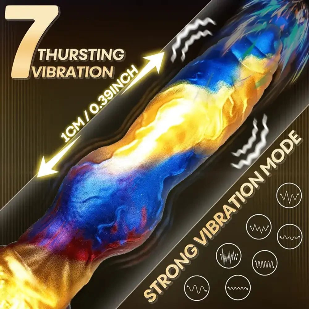 Colorful fantasy knot thrusting dildo, photo 8