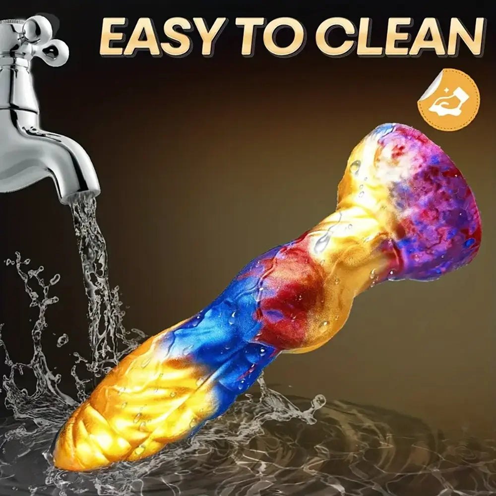 Colorful fantasy knot thrusting dildo, photo 9