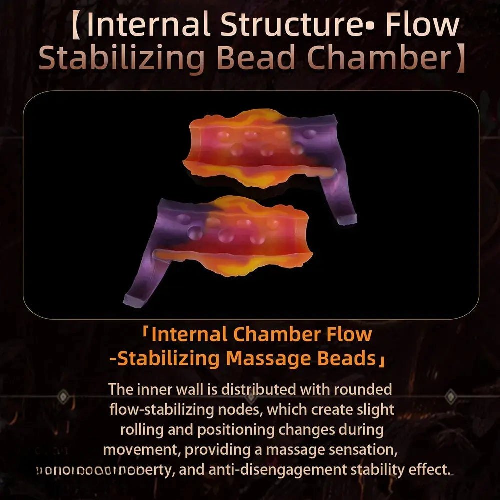 Mixed tone silicone knot penis sleeve, photo 14