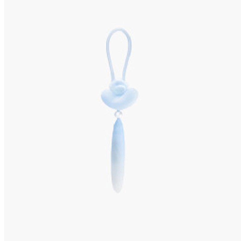 Blue dual-tip pendant vibrator