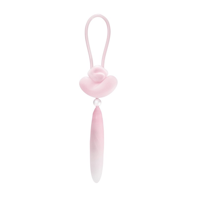 Pink dual-tip pendant vibrator