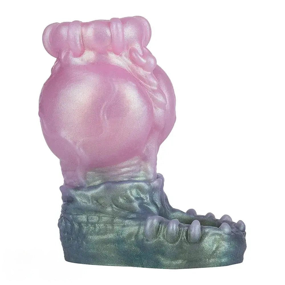 Pink textured silicone pocket stroker, photo 1
