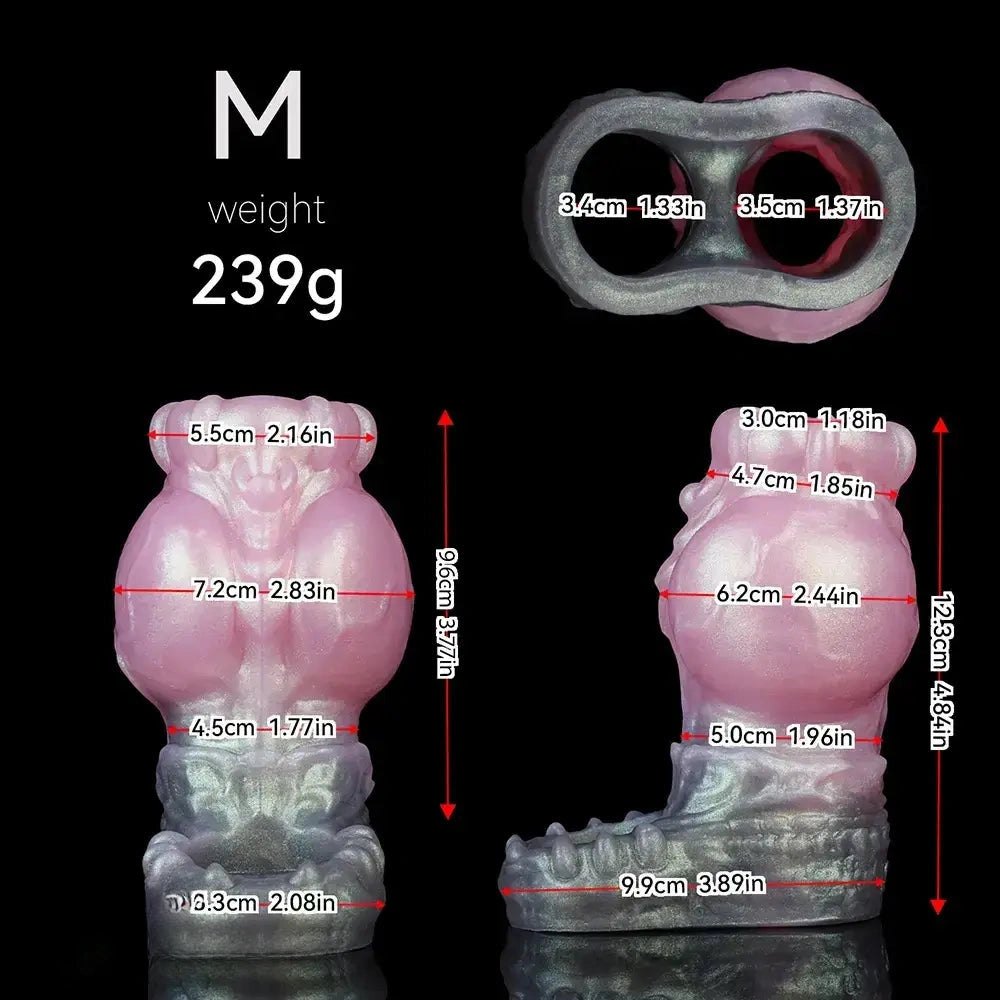 Pink textured silicone pocket stroker, photo 10