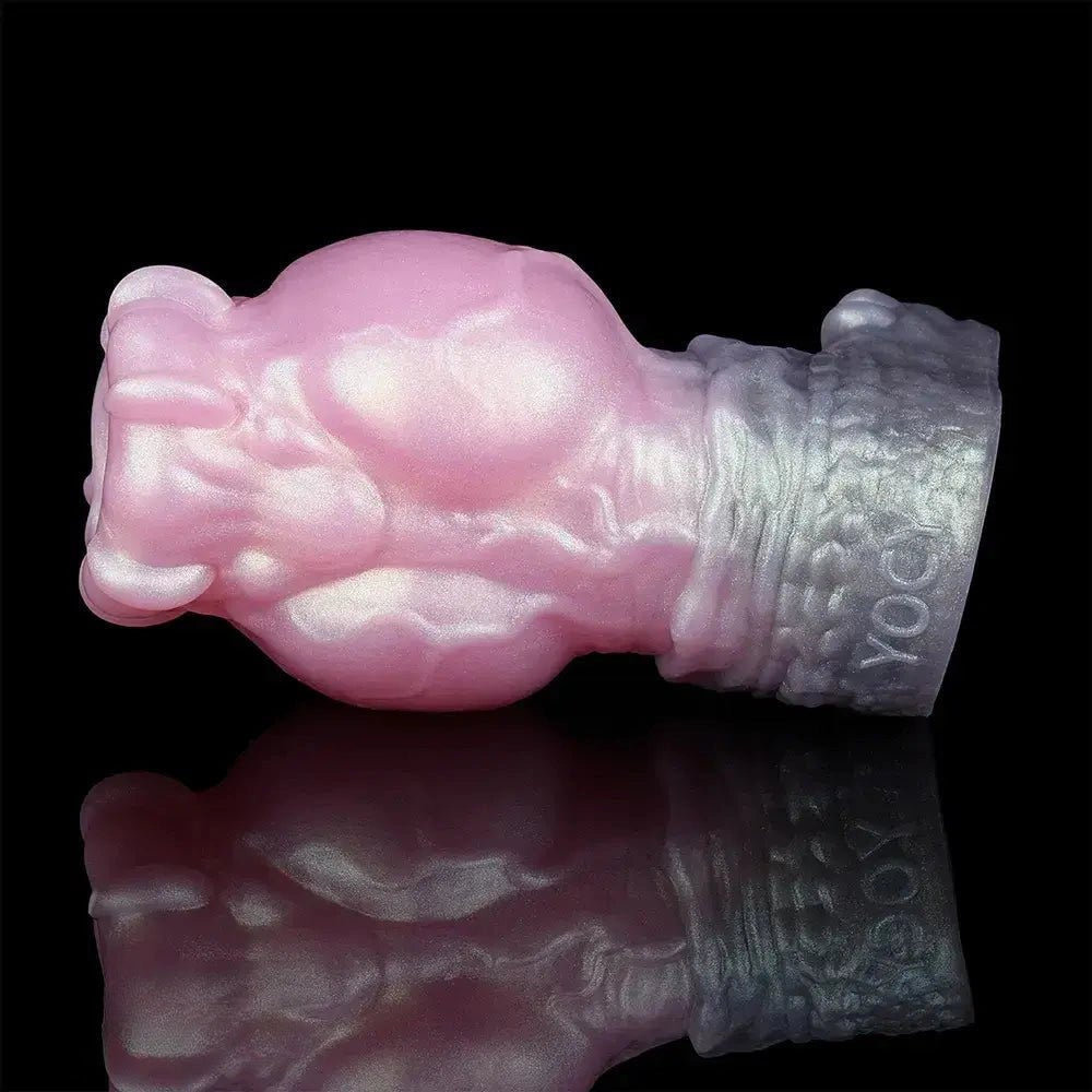 Pink textured silicone pocket stroker, photo 11