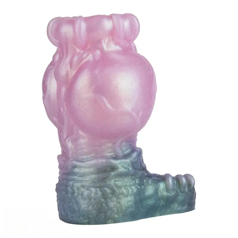 Pink textured silicone pocket stroker, photo 13