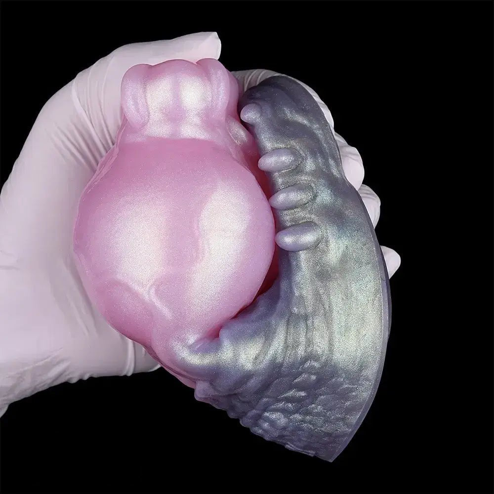 Pink textured silicone pocket stroker, photo 5