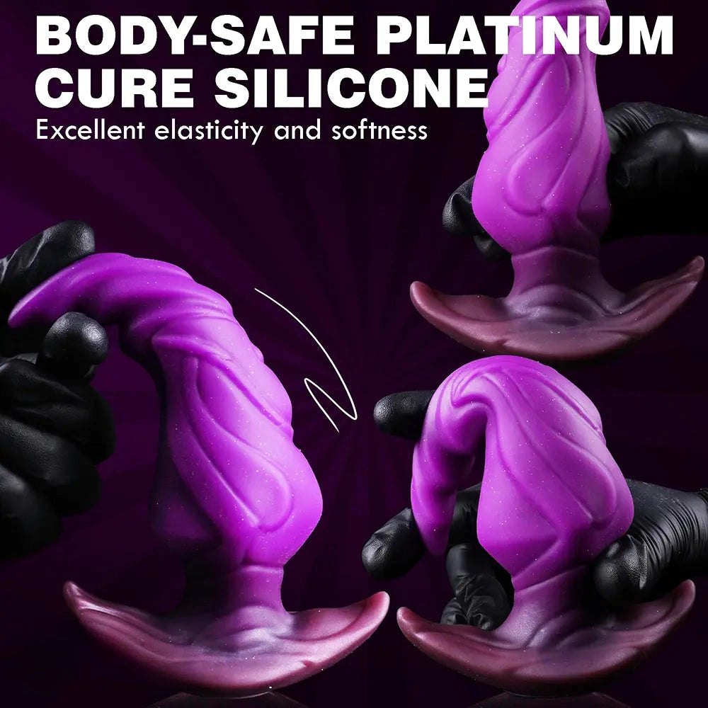 Purple knotted anal plug, photo 3