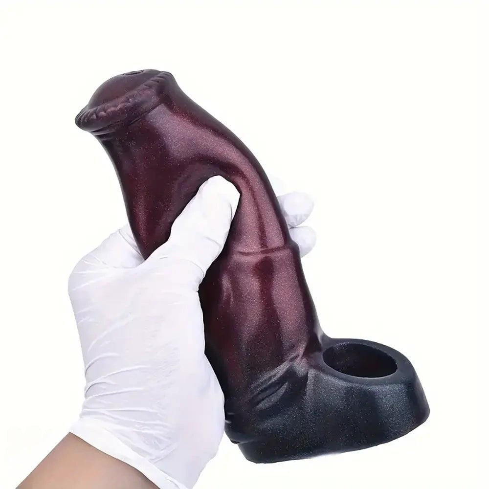 Knotted hollow sheath animal dildo, photo 13