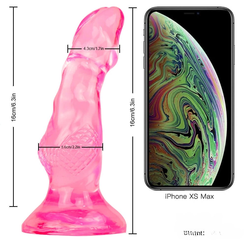 Knotted animal style pvc dildo, photo 13