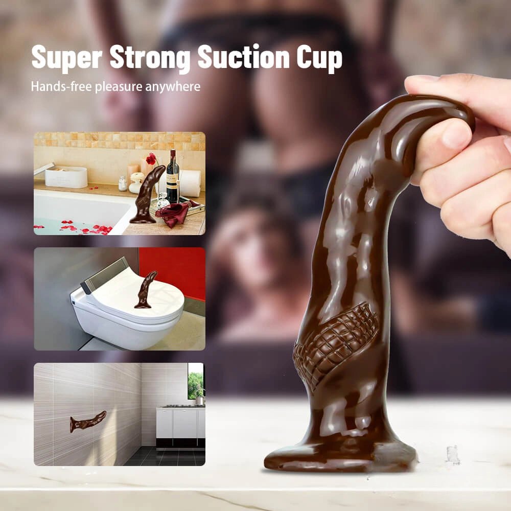 Knotted animal style pvc dildo, photo 5