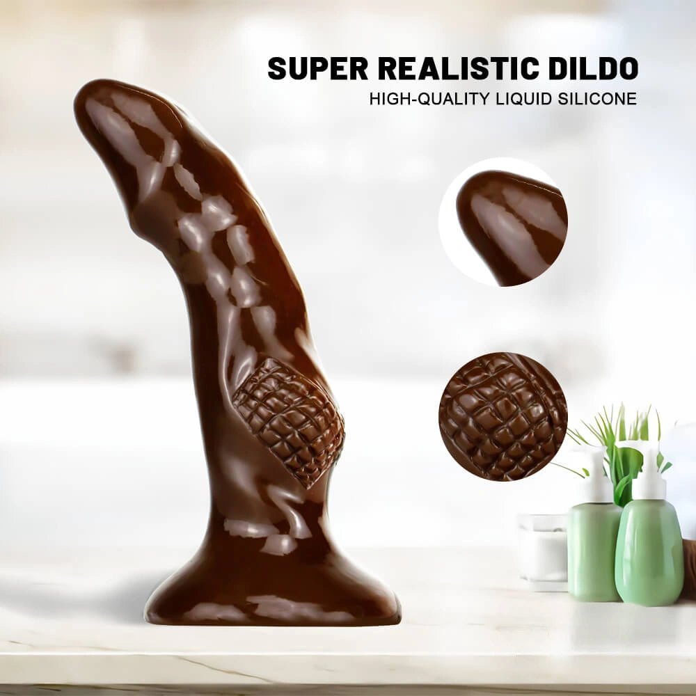 Knotted animal style pvc dildo, photo 6